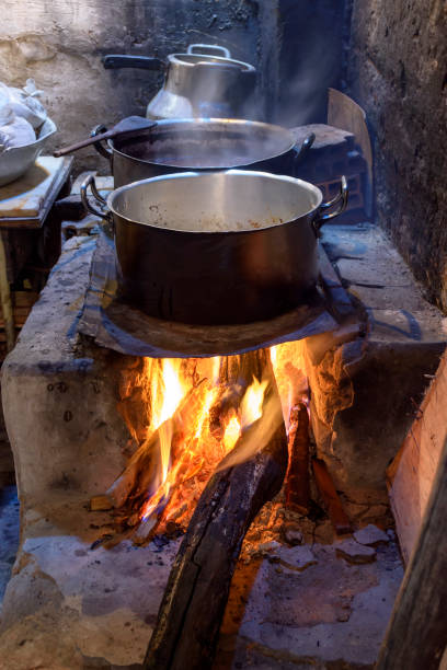 istock Traditional wood burning stove 1041205352