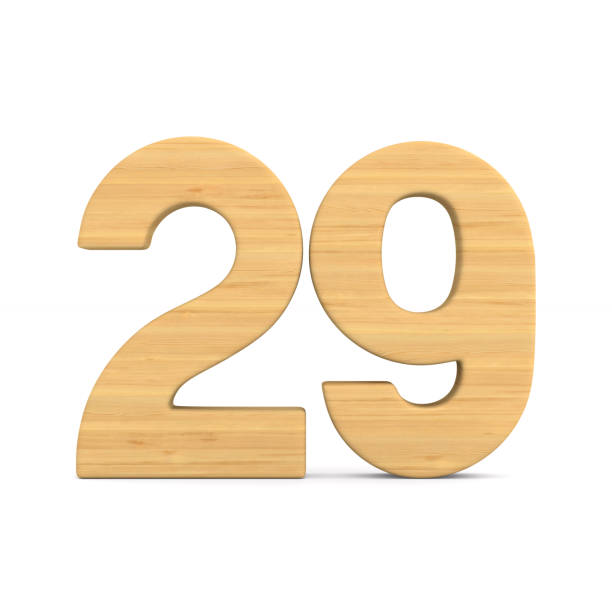 istock Number twenty nine on white background. Isolated 3D illustration 1041205982