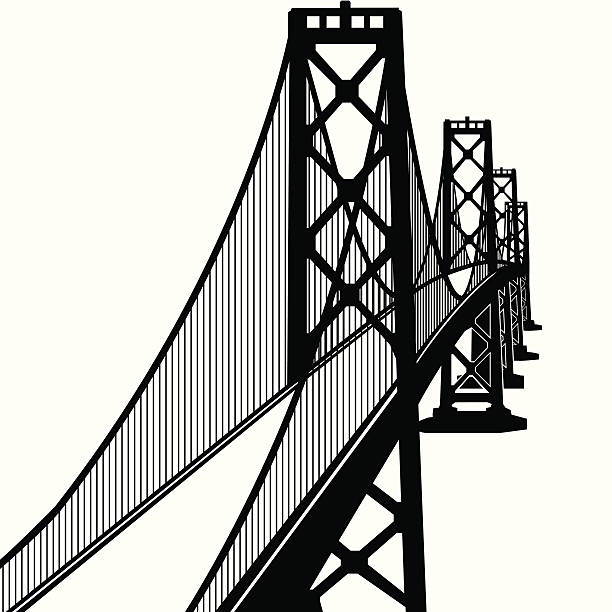 Greater Bay Bridge  bay bridge stock illustrations