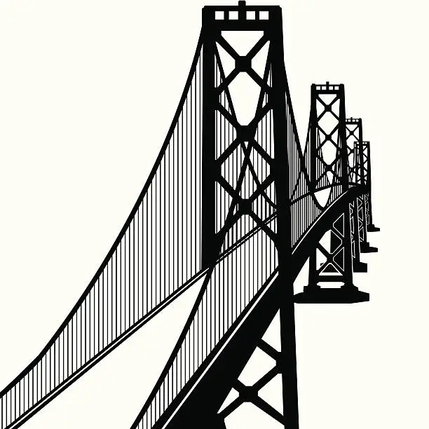 Vector illustration of Greater Bay Bridge