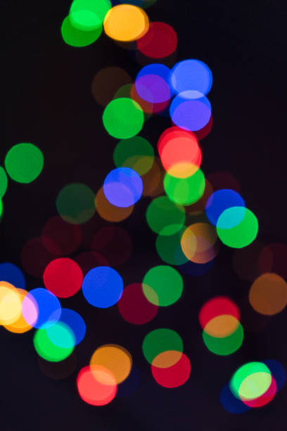 istock Colorful Christmas lights defocused bokeh as a background. 1041224080