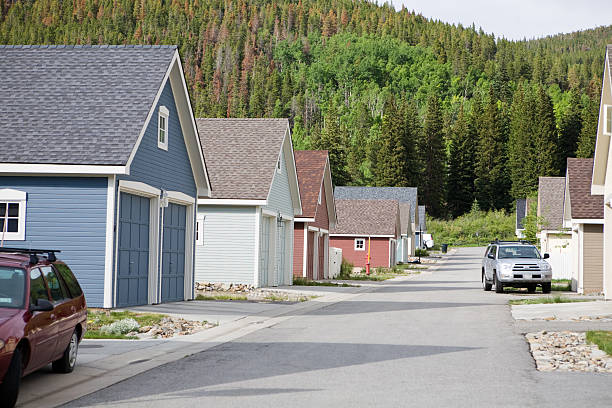 istock Detached Garages in Alley 104123380
