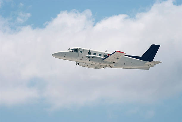istock small regional propeller airplane is landing 104123586