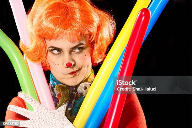 Clown Con Baloons - Fotografie stock e altre immagini di Allegro - Allegro, Arte, Circo
