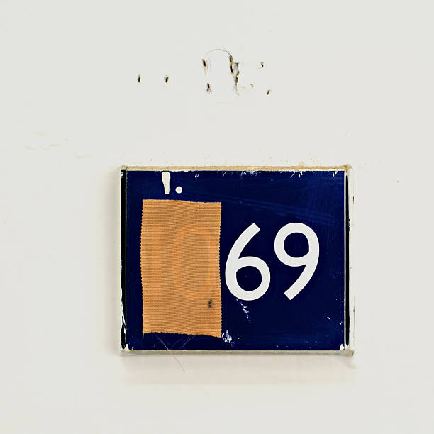 istock Sixty-nine (69) - Cheeky practical joke on office door 104124238