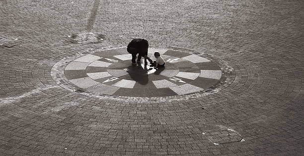 istock Next generation is centre of the world - Compass Rose 104124287