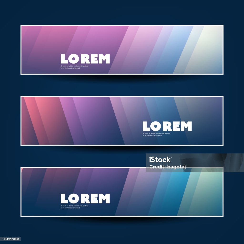 Web Design Elements Header Designs Stock Illustration - Download Image ...