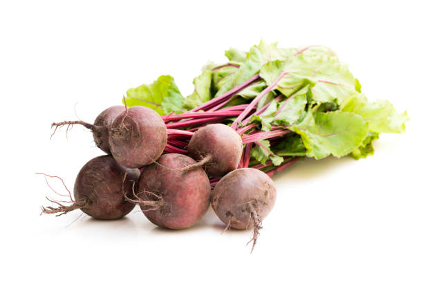 istock Bunch  of new beetroots isolated on white 1041308906