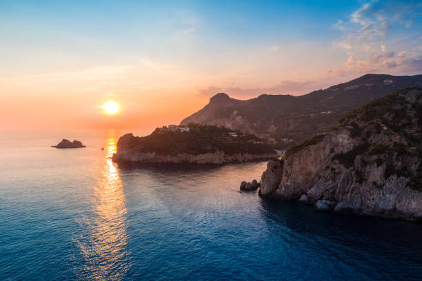 istock Paleokastritsa bay on Corfu island, Greece 1041323616