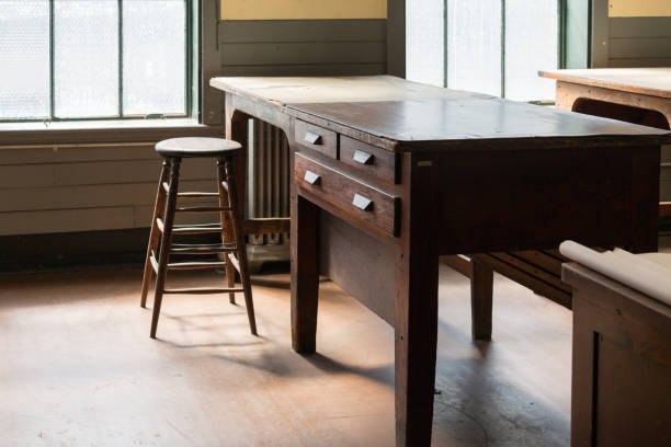 istock Antique writing desk / secretary, close up 1041325138