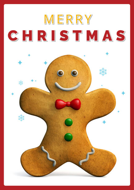 istock Gingerbread Man Christmas Greeting Card 1041329656