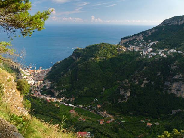 istock Amalfi seen from high above 1041359426