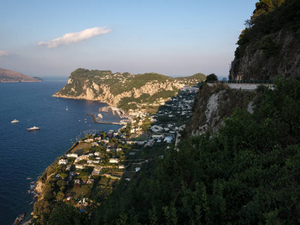 istock View over island Capri, Italy at sunset 1041359462