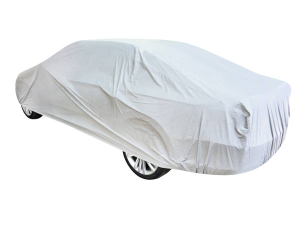 istock Covered car cut out on white with clipping path 1041372434