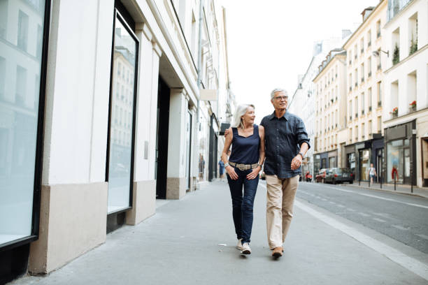 istock Senior couple having fun on weekend in Paris 1041372658