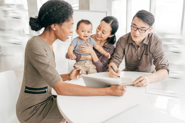 istock Family with little kid getting best advice 1041372784