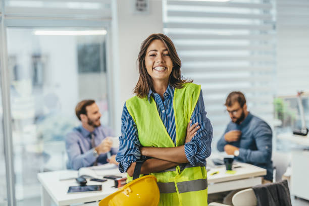 istock Portrait of an architect in her office 1041376866