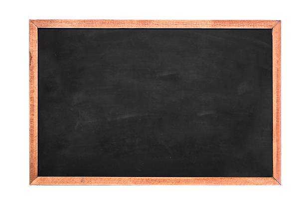 istock Empty green chalkboard texture hang on the white wall. double frame from greenboard and white background. 1041399842