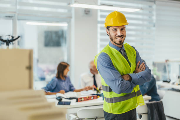 istock Portrait of an architect in his office 1041403194