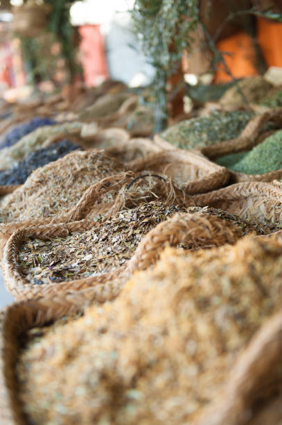istock Different aromatic herbs exposed in medieval market 1041411240