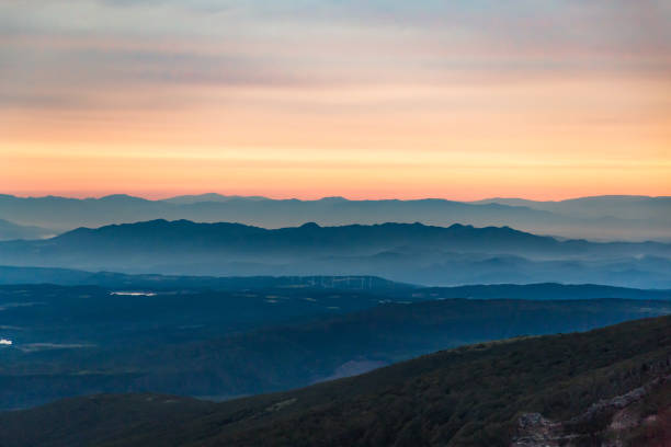 istock Morning glow seen from Chokai 1041417352
