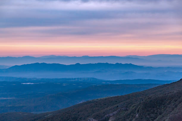 istock Morning glow seen from Chokai 1041417586