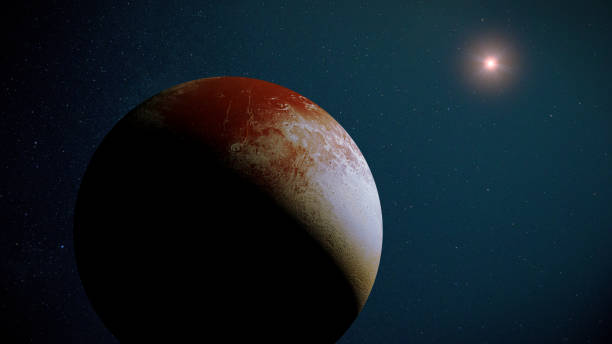 istock dwarf planet Pluto, the Sun and the stars 1041425118