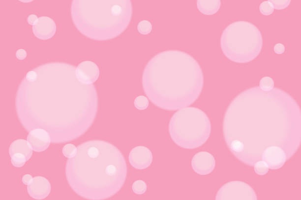 istock Abstract Blurred blue tone lights background. Oxygen bubbles in water on a white background 1041432712