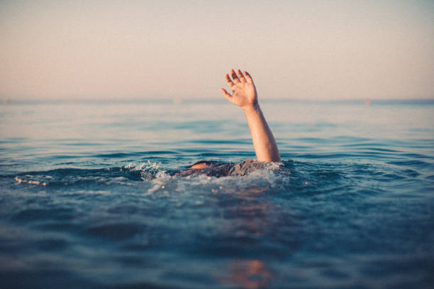 istock Drowning in the sea 1041464646
