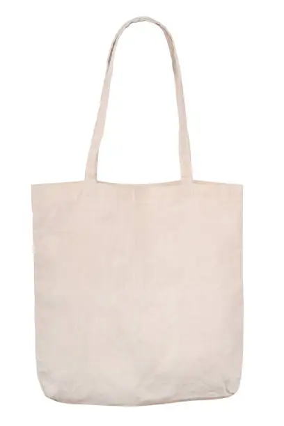 Blank linen shopping bag