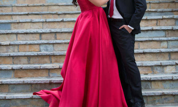 istock unrecognizable bride and groom on a stone stairs 1041473058