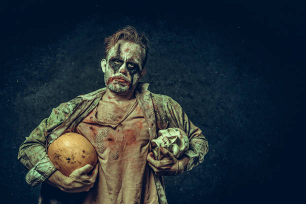 istock Angry Halloween Clown 1041473818