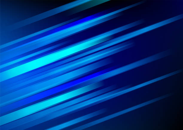 抽象的な青い背景光の斜めの線。速度モーション デザイン。ダイナミック スポーツのテクスチャです。技術ストリーム ベクトル図 - sport background点のイラスト素材／クリップアート素材／マンガ素材／アイコン素材