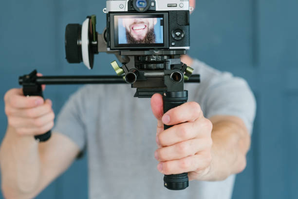 istock social media influencer man shoot video camera 1041476020