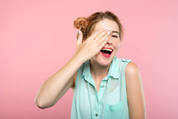 istock eyesight check woman cover eye casual attitude 1041476302
