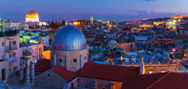 istock Jerusalem Old City at Night, Israel 1041483070