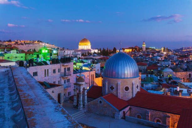 istock Jerusalem Old City at Night, Israel 1041483076