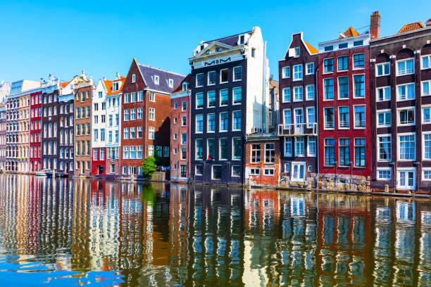 istock Old Town architecture in Amsterdam, Netherlands 1041488026