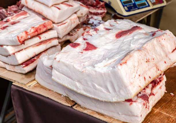 istock Raw pork lard ready for sale 1041489278