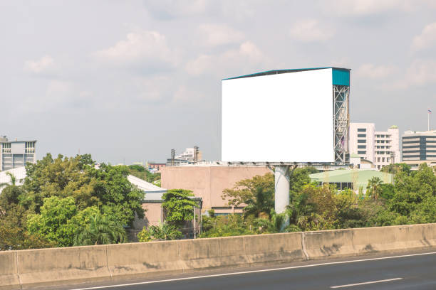 istock Blank billboard or road sign ready for new advertisement 1041490318
