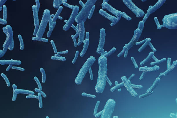 istock 3D illustration virus backgorund. Virus influenza, hepatitis, AIDS, E. coli, colon bacillus. Concept of science and medicine, reducing immunity. Cell infected organism 1041494592