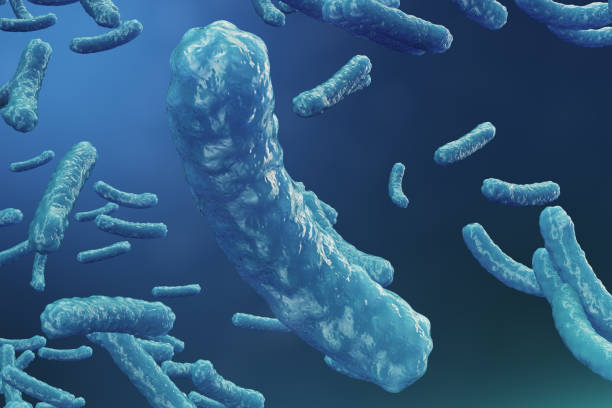 istock 3D illustration virus backgorund. Virus influenza, hepatitis, AIDS, E. coli, colon bacillus. Concept of science and medicine, reducing immunity. Cell infected organism 1041494594