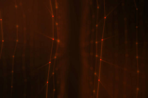 istock Abstract background of lines and dots, low poly mesh. Internet connections technology. Concept of neural connections transmitting signals between artificial neural connections. 3D illustration 1041494832