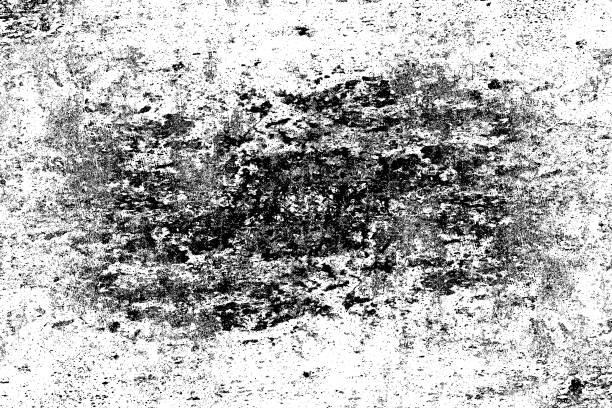 istock Grunge background black and white. Texture of cracks, chips, scuffs, dust, scratches. Abstract vintage surface. Monochrome pattern for design and printing 1041504796