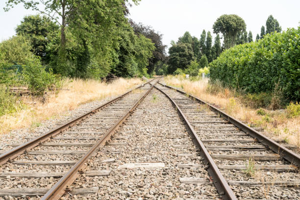 istock two tracks next to the station 1041504980