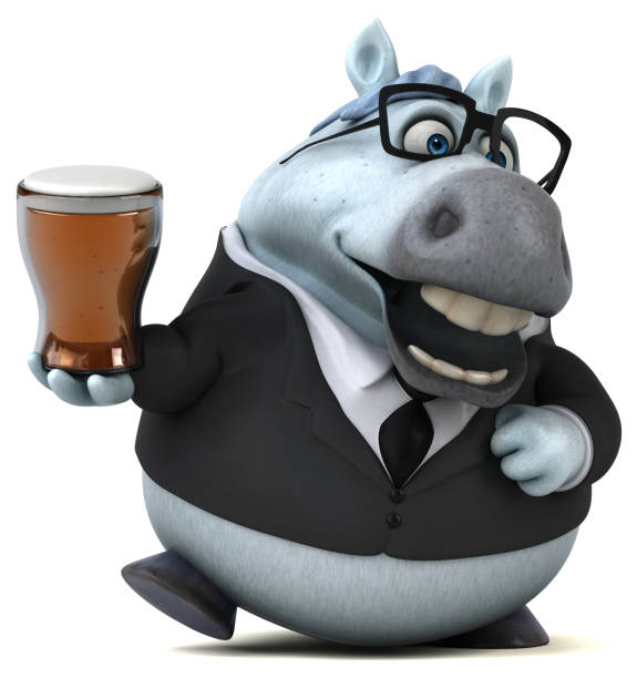 istock Fun horse - 3D Illustration 1041509522