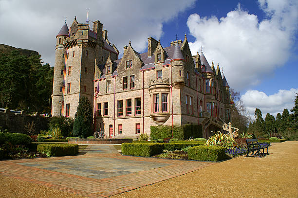 Picture of Belfast Castle in Northern Ireland.  belfast stock pictures, royalty-free photos & images