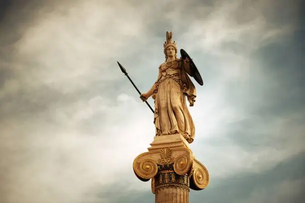 Athena statue in Athens, Greece.
