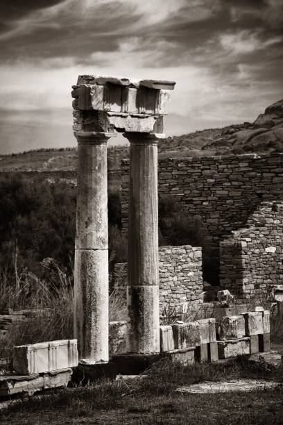 istock Pillar in Historical Ruins in Delos 1041530664