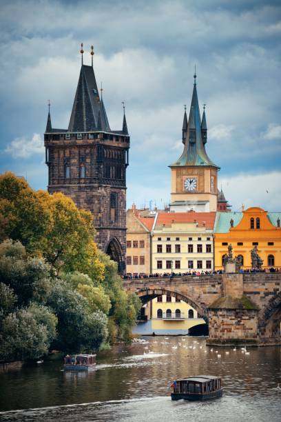 istock Prague skyline and bridge 1041535950